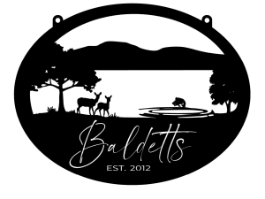 LAKE jumping fish sign , deer lake sign customized with your name