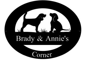 Brady & Annies sign in black