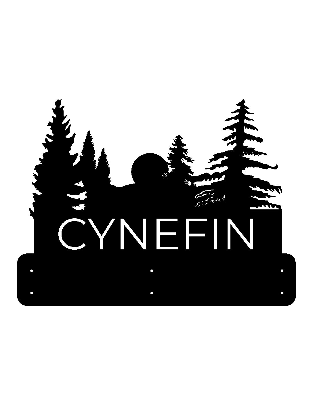 CYNEFIN Mailbox topper in black