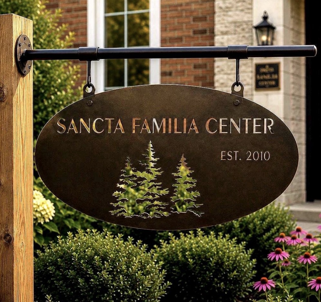 Personalized Sign Evergreen Tree Custom Door Plaque Oval Metal Address Sign Outdoor Family Name Marker Entrance Rustic Home Wall Art Gift - Image 2
