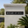 Metal Beware of Dogs sign
