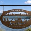 Metal lake fish Sign LAKE DOCK fish sign lake sign customized with your name