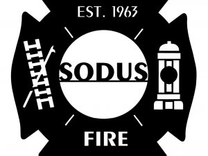 Metal FIREMANS logo, fire station sign