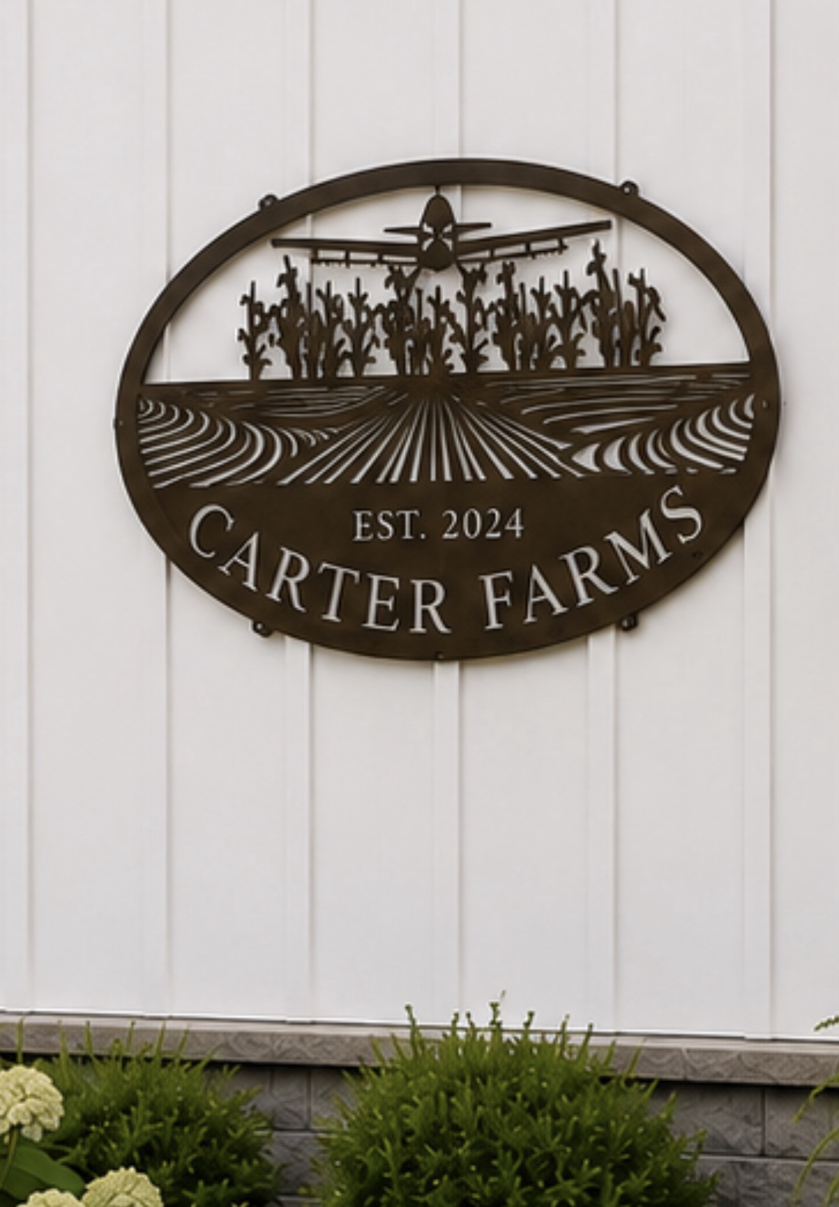 Metal SPRAY PLANE Sign, Spray Plane Corn Field sign, laser cut spray plane sign - Image 2