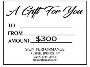 GIFT CERTIFICATE