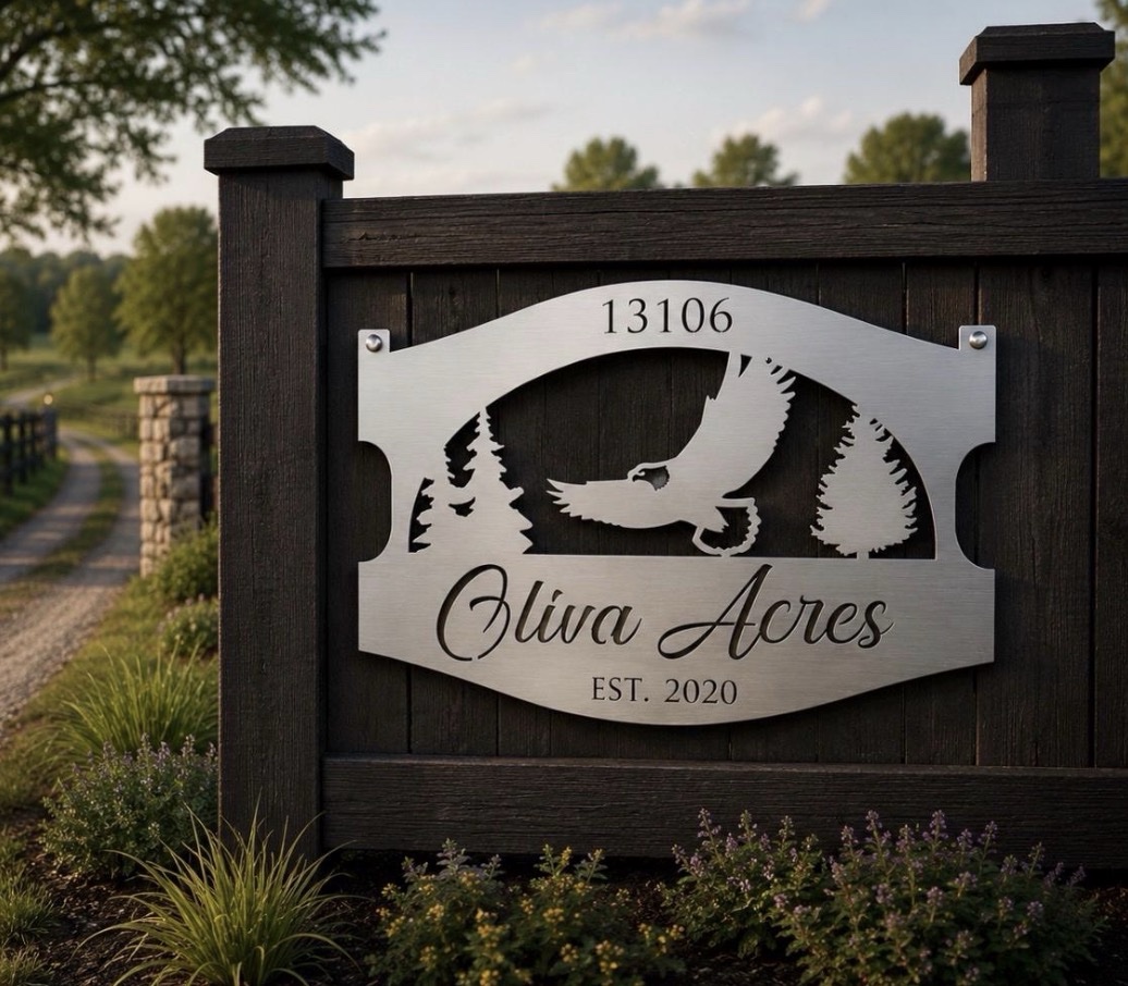 Metal sign EAGLE, EVERGREENS , Eagle evergreen sign - Image 2