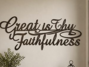 Great is Thy Faithfulness in black