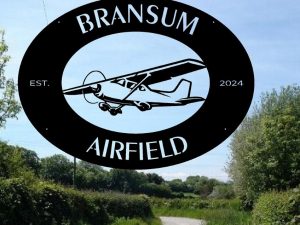 Metal Airplane sign, Cessna sign, airfield sign