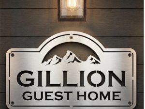 Mountain sign Customizable, address mountain sign , personal mountain sign