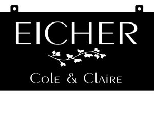 Eicher sign in black