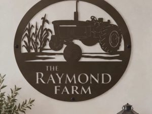 Metal 4020 farm sign ,corn stalks 4020 John Deere tractor sign CUSTOMIZED