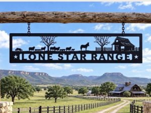Custom Cattle Drive Metal Driveway topper or Wall Art