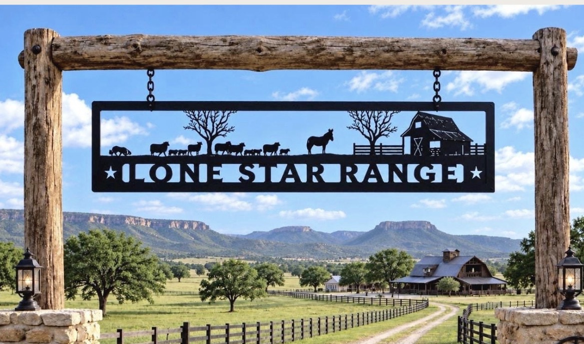 Custom Cattle Drive Metal Driveway topper or Wall Art