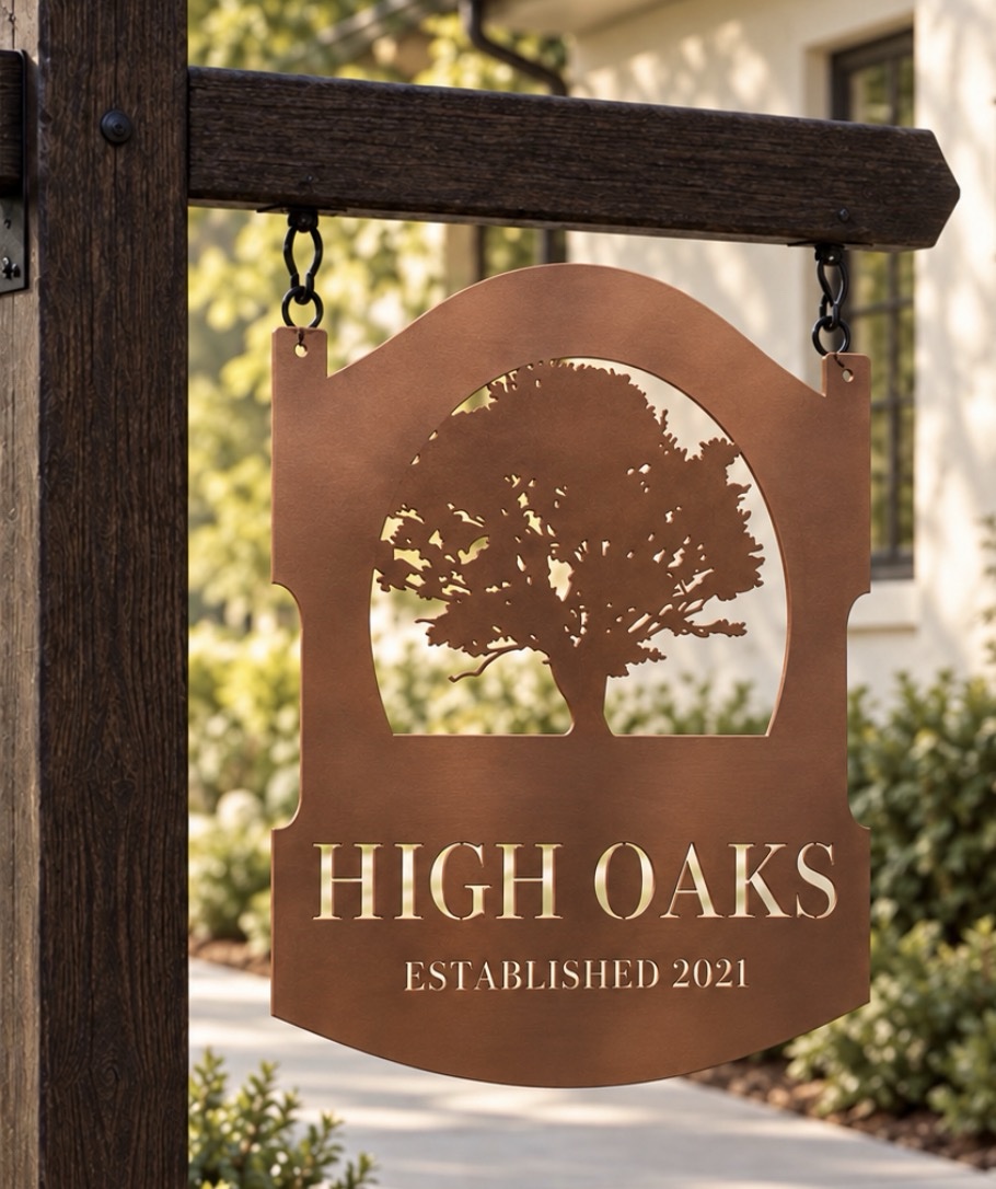 Metal sign Maple tree sign - Image 2