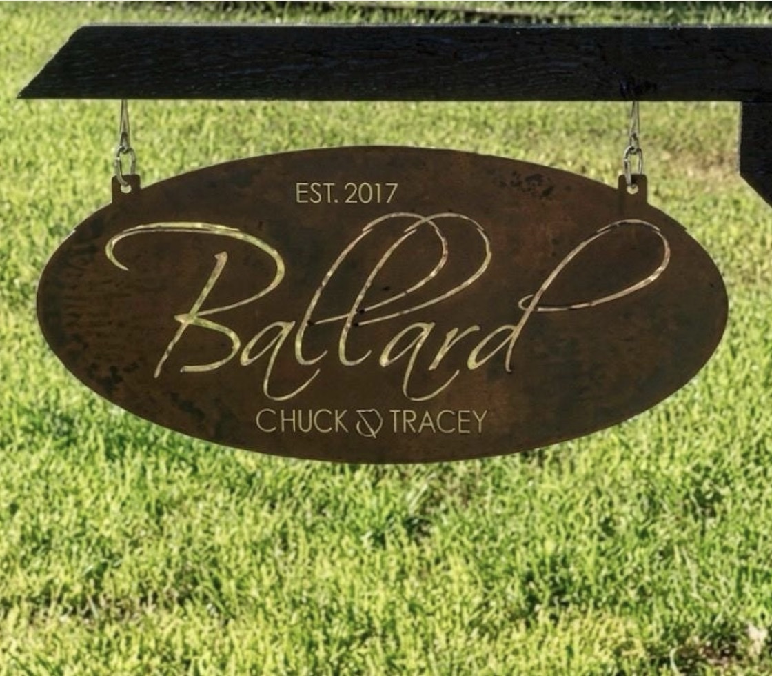 Oval METAL SIGN ,personalized metal sign, personal door sign, perfect Christmas gift - Image 4