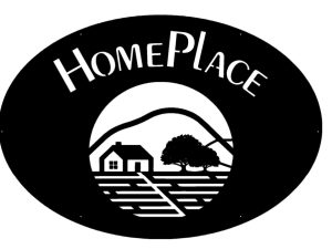 Homeplace sign in auburn with white backer and spacers