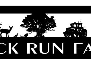 Buck Run Farm sign in black