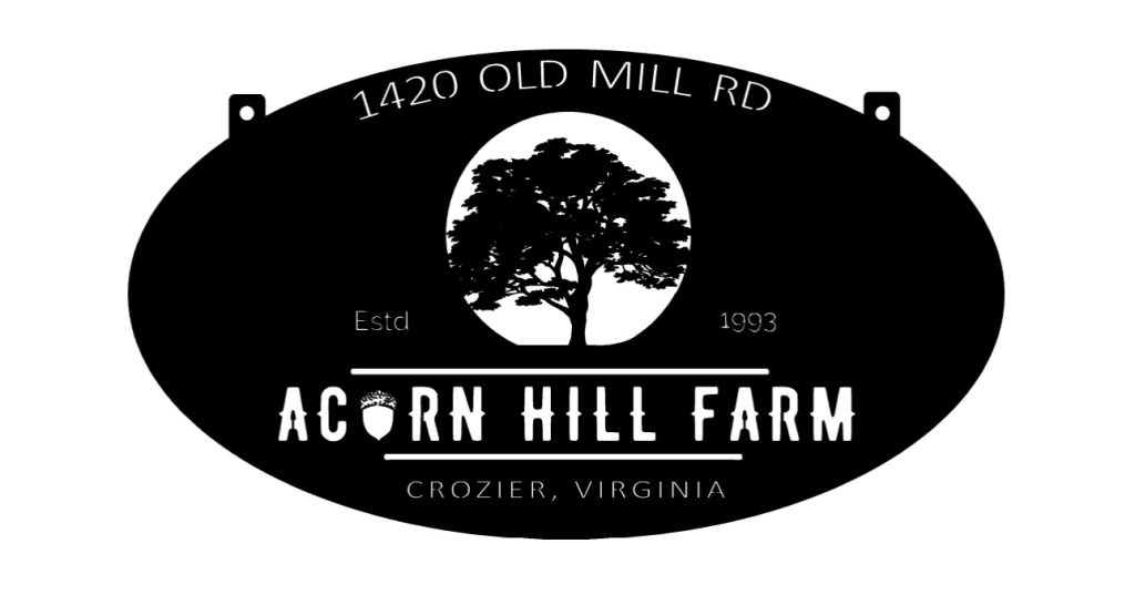 Acorn Hill Custom sign in black » Sign Performance