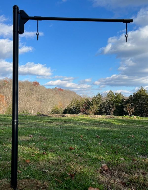 Sign post with hangers in galvanized steel for signs up to 36