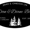 Dan & Diane Bay sign in black