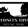 Rhinos Dive sign in black