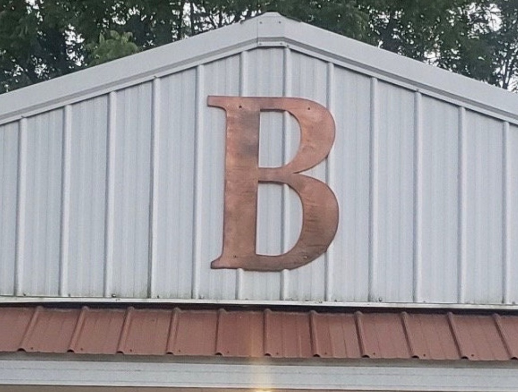 Metal LETTER, HUGE Metal letter, Barn letter