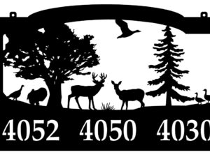 Custom metal sign in black