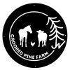 Crooked Pine Farm sign in black