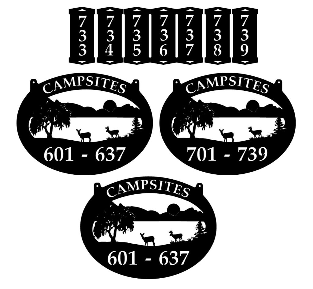 Personalized Rv Tags Rv Tags and directional signs in black » Sign Performance