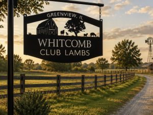 Sheep Farm sign metal, custom farm animal sign