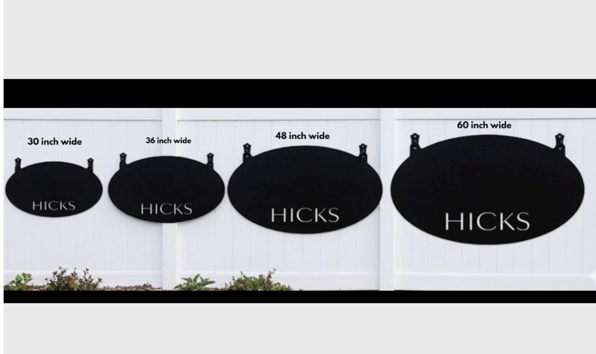 Custom metal sign with Evergreens - Image 3