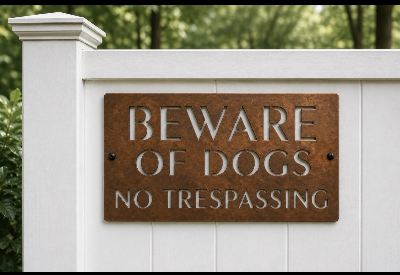 BEWARE OF DOGS No Trespassing metal Keep off sign metal warning sign