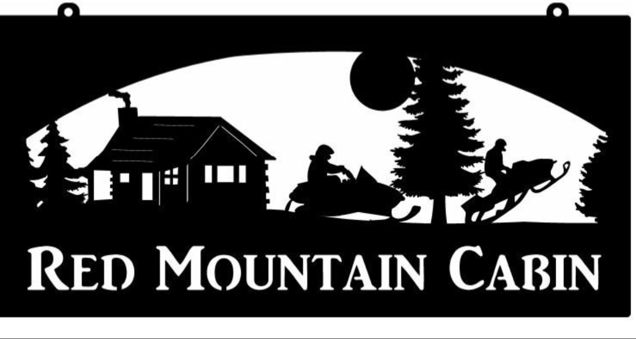 Metal snowmobile sign, personalized snowmobile address sign by Sign Performance